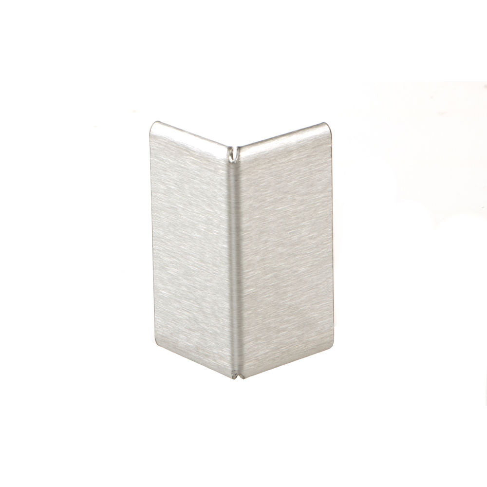 Schluter - SCHIENE-STEP Coin extérieur 90° avec ailette verticale 1-1/2" - acier inoxydable (V2) brossé 1/4" (6 mm) x 8' 2-1/2"
