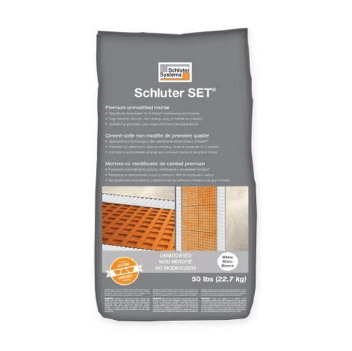 Schluter - SET - Ciment-colle non modifié de première qualité - blanc 50 lb ||SET50W - Ceramed