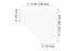 Schluter - SHELF-E - Étagère de coin pentagonale modèle Pure - alum. blanc mat ||SES2D7MBW - Ceramed