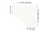 Schluter - SHELF-E - Étagère de coin pentagonale modèle Square - alum. blanc mat ||SES2D3MBW - Ceramed