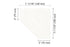 Schluter - SHELF-E - Étagère de coin pentagonale modèle Wave - alum. blanc mat ||SES2D10MBW - Ceramed