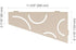 Schluter - SHELF-E - Étagère de coin quadrilatérale modèle Curve - alum. crème ||SES3D6TSC - Ceramed