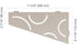 Schluter - SHELF-E - Étagère de coin quadrilatérale modèle Curve - alum. grège ||SES3D6TSBG - Ceramed