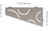 Schluter - SHELF-E - Étagère de coin quadrilatérale modèle Curve - alum. gris pierre ||SES3D6TSSG - Ceramed