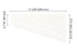 Schluter - SHELF-E - Étagère de coin quadrilatérale modèle Wave - alum. blanc mat ||SES3D10MBW - Ceramed