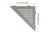 Schluter - SHELF-E - Étagère de coin triangulaire modèle Square - alum. gris pierre ||SES1D3TSSG - Ceramed
