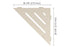 Schluter - SHELF-E Étagère de coin triangulaire modèle Wave aluminium ivoire