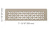 Schluter - SHELF-N - Étagère rectangulaire pour niche modèle Floral - alum. gris pierre ||SNS1D5TSSG - Ceramed
