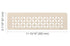 Schluter - SHELF-N - Étagère rectangulaire pour niche modèle Floral - alum. ivoire ||SNS1D5TSI - Ceramed
