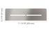 Schluter - SHELF-N - Étagère rectangulaire pour niche modèle Pure - acier inoxydable (V2) brossé ||SNS1D7EB - Ceramed