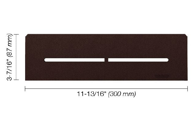 Schluter - SHELF-N - Étagère rectangulaire pour niche modèle Pure - alum. bronze ||SNS1D7TSOB - Ceramed