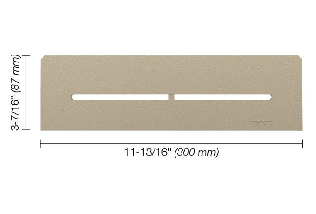 Schluter - SHELF-N - Étagère rectangulaire pour niche modèle Pure - alum. crème ||SNS1D7TSC - Ceramed