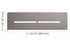 Schluter - SHELF-N - Étagère rectangulaire pour niche modèle Pure - alum. étain ||SNS1D7TSG - Ceramed