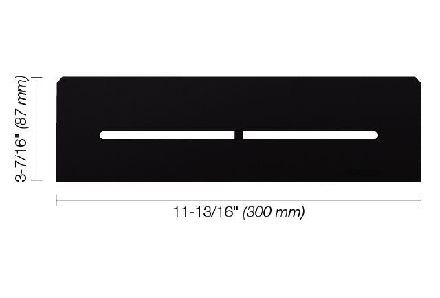 Schluter - SHELF-N - Étagère rectangulaire pour niche modèle Pure - alum. noir mat ||SNS1D7MGS - Ceramed