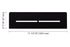 Schluter - SHELF-N - Étagère rectangulaire pour niche modèle Pure - alum. noir mat ||SNS1D7MGS - Ceramed