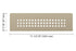 Schluter - SHELF-N - Étagère rectangulaire pour niche modèle Square - alum. crème ||SNS1D3TSC - Ceramed