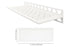 Schluter - SHELF-W - Étagère murale rectangulaire modèle Floral - alum. blanc mat ||SWS1D5MBW - Ceramed