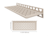 Schluter - SHELF-W - Étagère murale rectangulaire modèle Floral - alum. crème ||SWS1D5TSC - Ceramed
