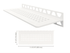 Schluter - SHELF-W - Étagère murale rectangulaire modèle Square - alum. blanc mat ||SWS1D3MBW - Ceramed