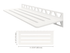 Schluter - SHELF-W - Étagère murale rectangulaire modèle Wave - alum. blanc mat ||SWS1D10MBW - Ceramed