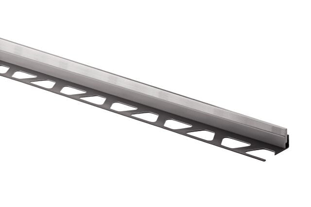 Schluter - SHOWERPROFILE-SB Profilé en deux parties avec bord affilé Acier inxoydable (V2) 1/2" (12.5 mm) x 63"