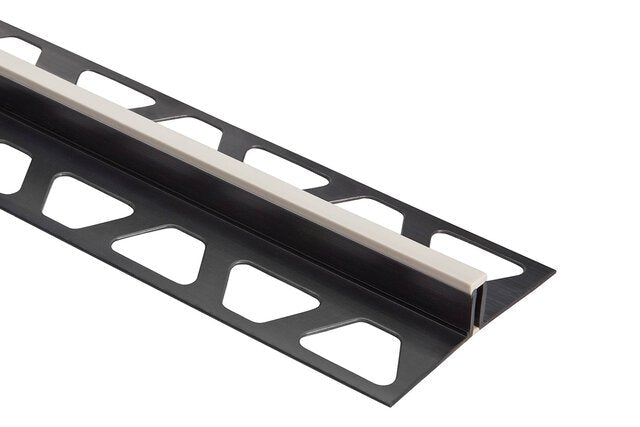 Schluter Systems - DILEX-BWS Profilé pour joint de surface avec zone de mouvement de 3/16" PVC crème 7/16" (11 mm) x 2-3/16" x 8' 2-1/2" ||BWS110C