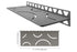 Schluter Systems - Étagère rectangulaire Mur Curve Etain ||SWS1D6TSG