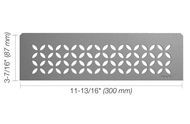 Schluter Systems - ÉTAGÈRE RECTANGULAIRE NICHE FLORAL ETAIN ||SNS1D5TSG