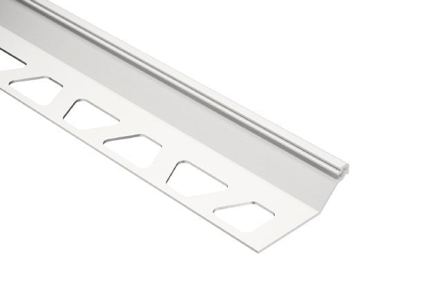 Schluter Systems - FINEC-SQ PROFILÉ 1/2 ALUM Blanc Mat ||FSQ125MBW