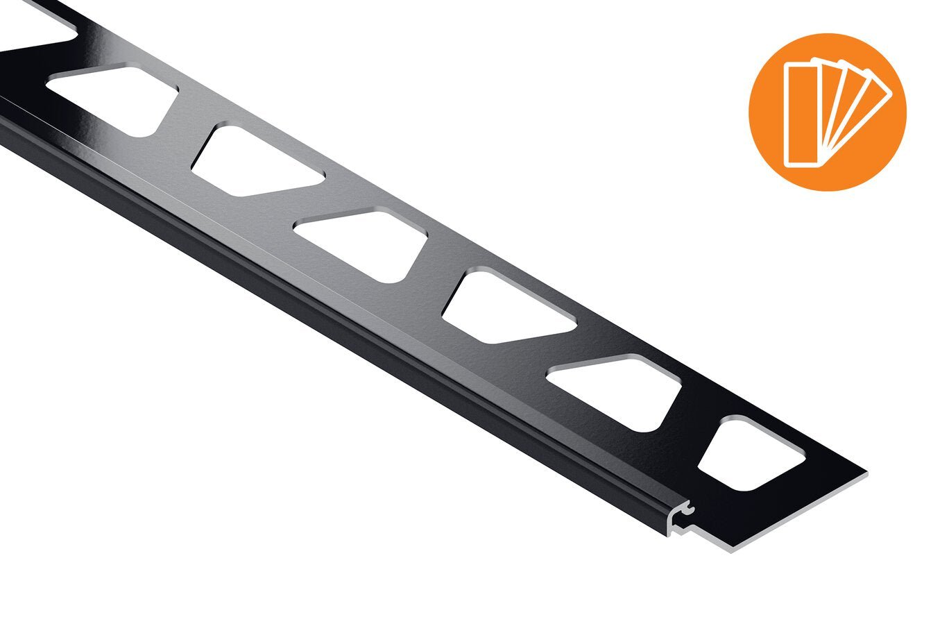 Schluter Systems - FINEC-SQ Profilé de finition et de protection des rebords grège aluminium 1/2" (12.5 mm) x 8' 2-1/2" ||FSQ125TSBG