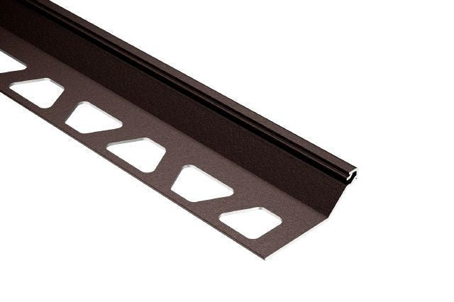 Schluter Systems - Profilé Finec-Sq 1/2 Bronze d'aluminium ||FSQ125TSOB