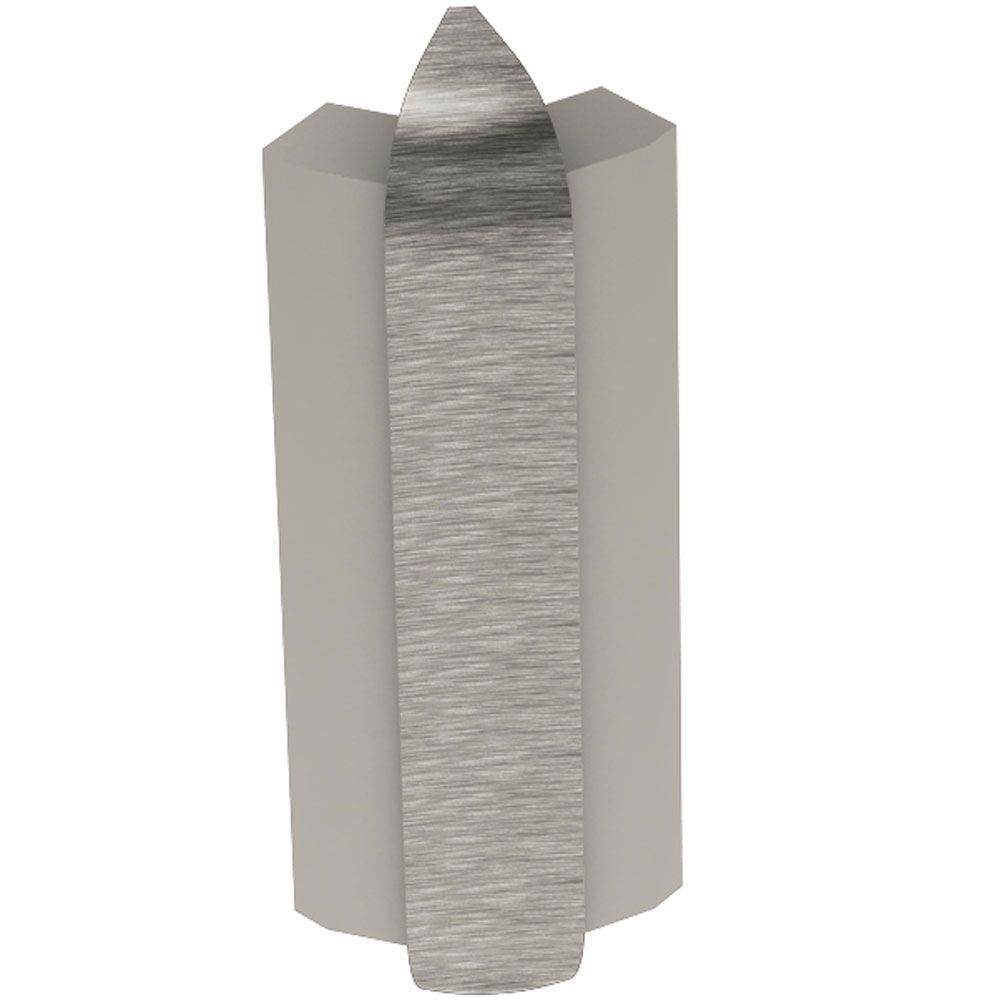 Schluter Systems - RONDEC-CT Coin extérieur 135° en aluminium anodisé avec ailette verticale de 1-1/2" - 1/2" (12.5 mm) - Ceramed