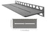 Schluter Systems - SHELF-W Étagère murale rectangulaire modèle Pure aluminium étain ||SWS1D7TSG