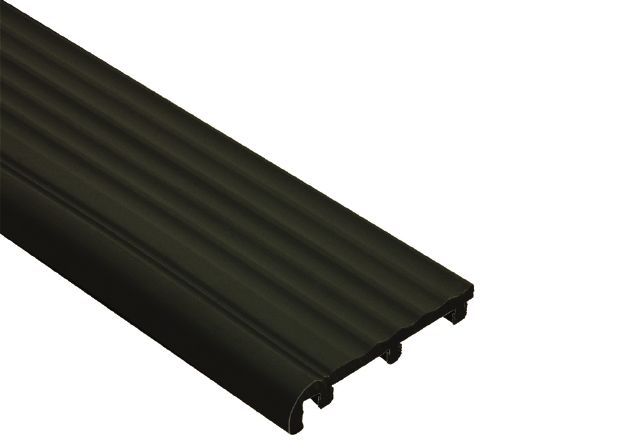 Schluter - TREP-B Insert de remplacement - plastique PVC noir 2-1/8" (52 mm) x 8' 2 1/2"