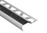 Schluter - TREP-G - B Profilé pour nez de marche avec bande antidérapante noire - acier inoxydable (V2) brossé 2-5/32" x 8' 2-1/2" x 9/16" ||GBEB150GS