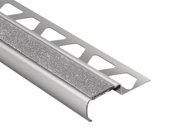 Schluter - TREP-G - S 1-3/16" marche 9/16" - acier inoxydable transp ||GSEB150T - Ceramed