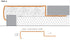 Schluter - TREP-G - S 1-3/16" marche 9/16" - acier inoxydable transp ||GSEB150T - Ceramed