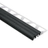 Schluter - TREP-S Profilé de nez de marche avec insert noir - aluminium et plastique PVC 1-1/32" x 8' 2-1/2" x 5/16" (8 mm)