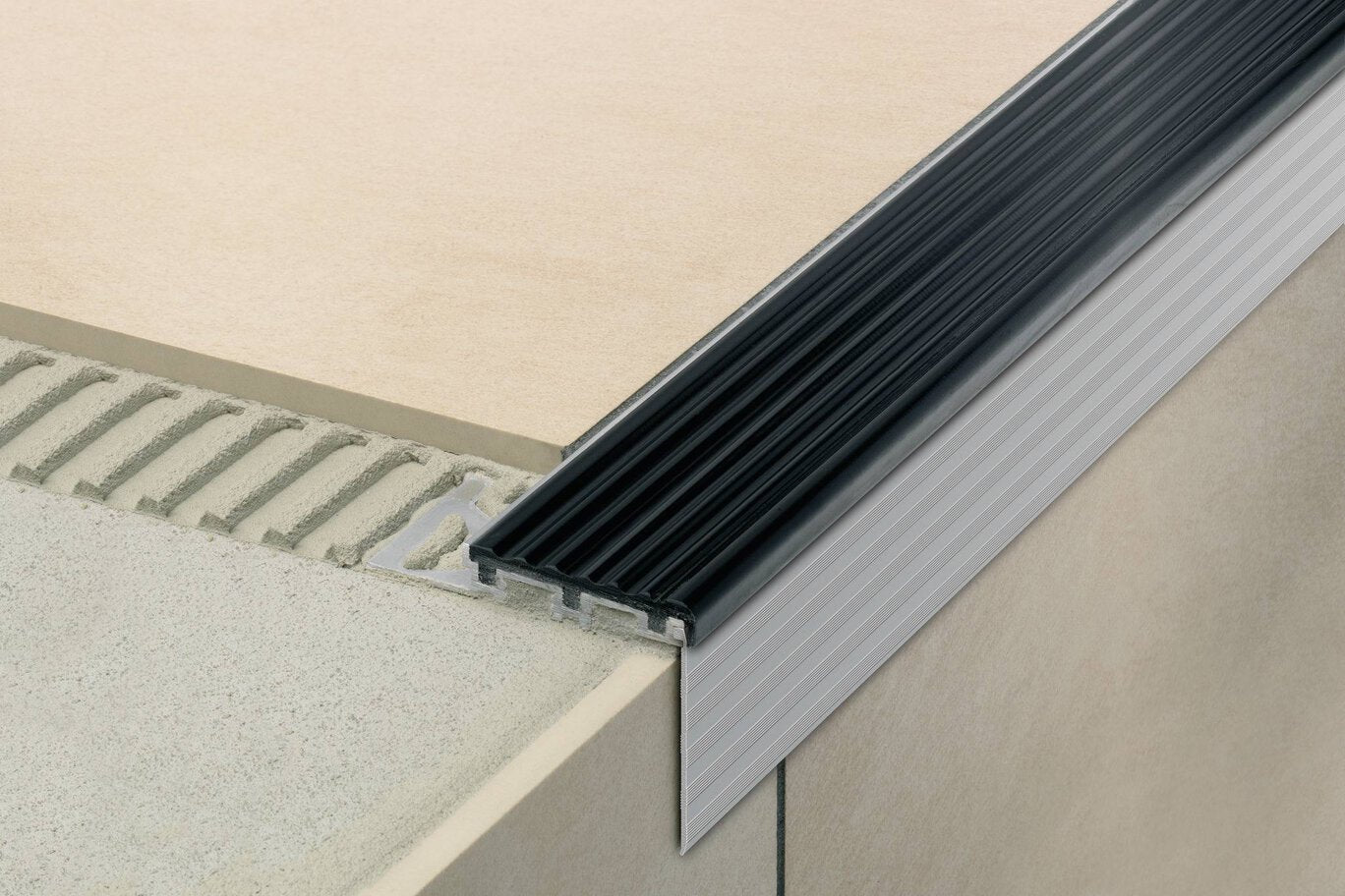 Schluter - TREP-TAP - 2" contremarche - alum. mat 3' 3" ||TAP50AE/100 - Ceramed