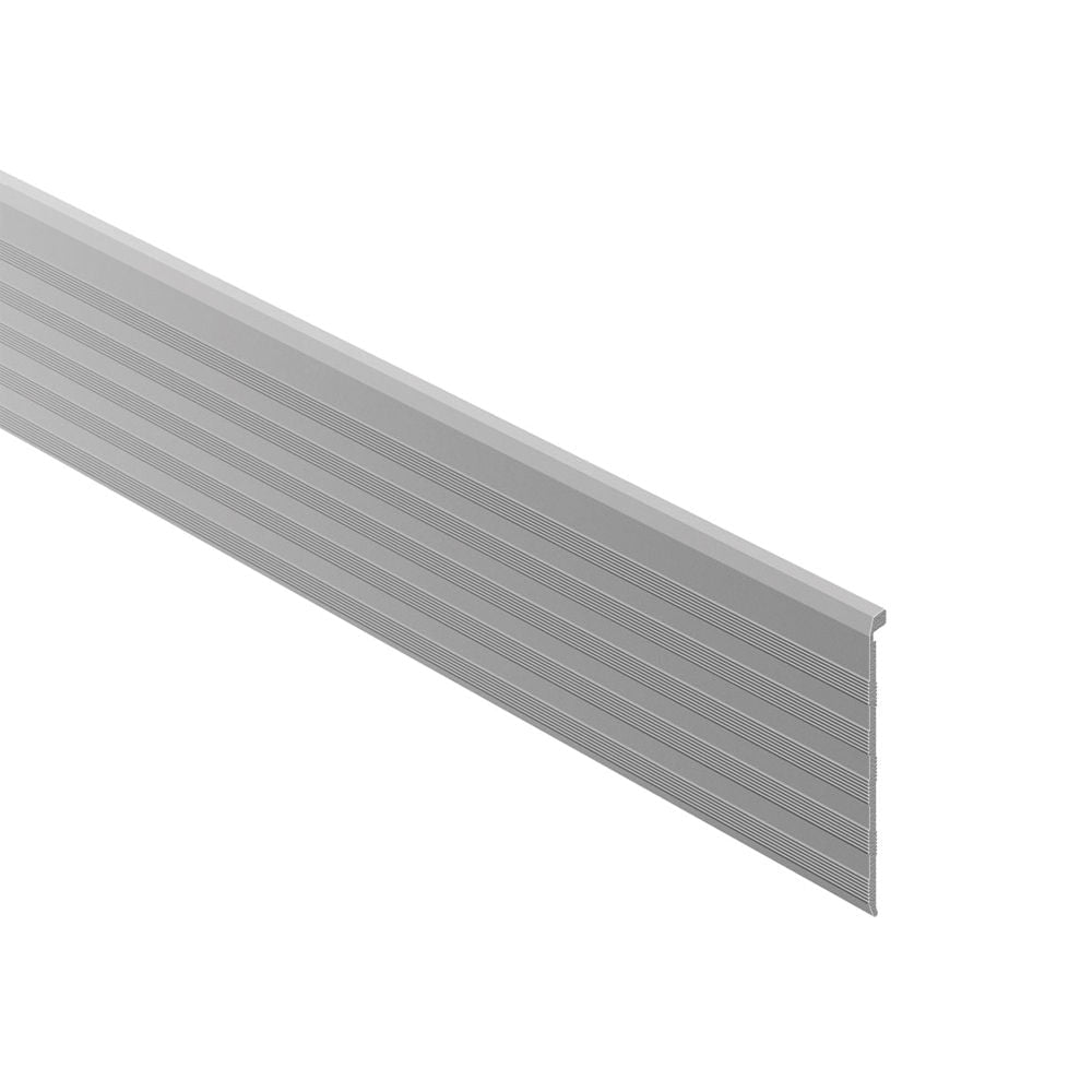 Schluter - TREP-TAP Profilé de contremarche - aluminium anodisé mat 2-13/32" (61 mm) x 8' 2-1/2"