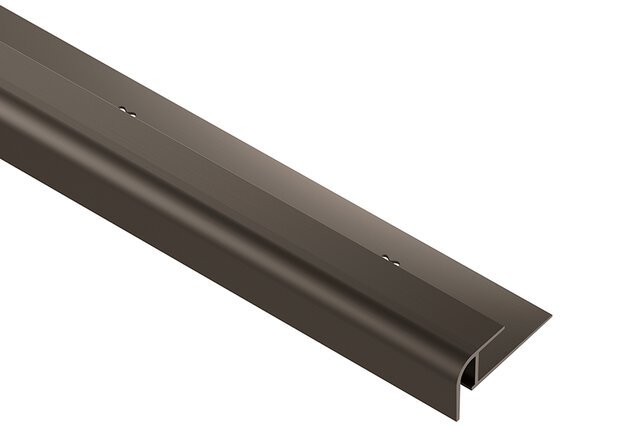 Schluter - VINPRO-RO - Profilé rond alum. anodisé bronze antique brossé 17/64" x 8' 2-1/2" ||VPROL65ABGB - Ceramed