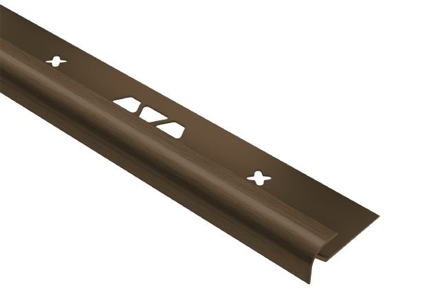 Schluter - VINPRO-RO Profilé rond aluminium anodisé bronze antique brossé 7/32" (5.5 mm) x 8' 2-1/2"