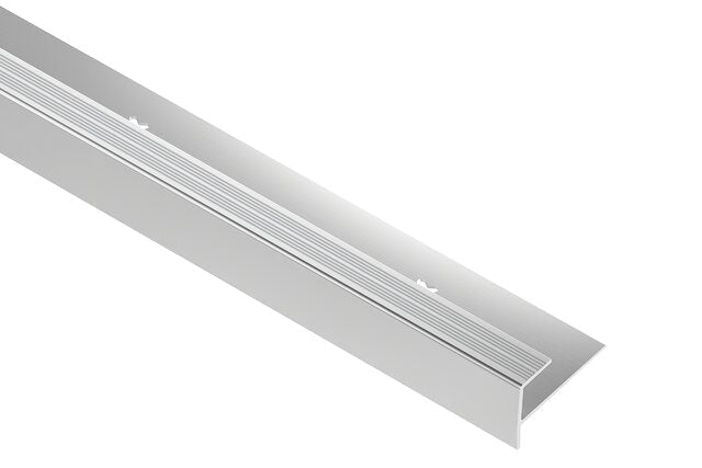 Schluter - VINPRO-STEP - 1/2" alum. chrome brossé ||VPSTL125ACGB - Ceramed