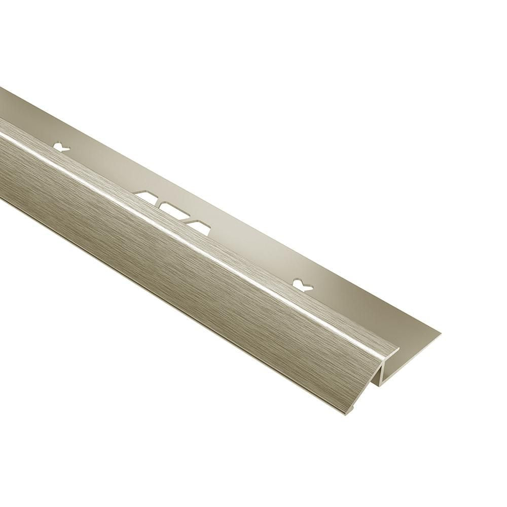 Schluter - VINPRO-U Profilé réducteur pour revêtement de vinyle - aluminium anodisé nickel brossé 5/32" (4 mm) x 8' 2-1/2"
