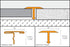 Schluter - 11/32" (9 mm) x 17/32" x 8' 2-1/2" - RENO-T Moulure en T Aluminium anodisé mat ||T9/14AE