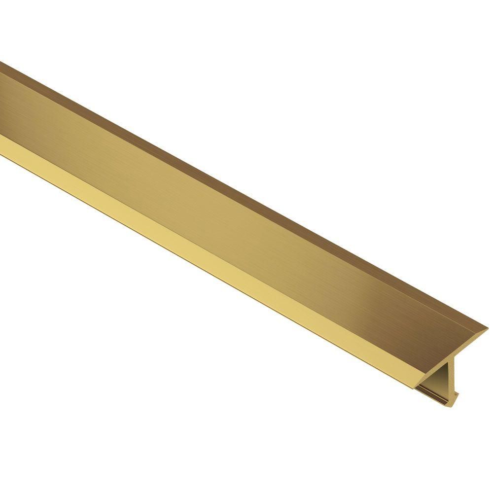 Schluter - RENO-T Laiton massif 17/32" (14 mm) x 8' 2-1/2" Tuiles en forme de T en métal Garniture Bordure T9 / 14M ||T914M