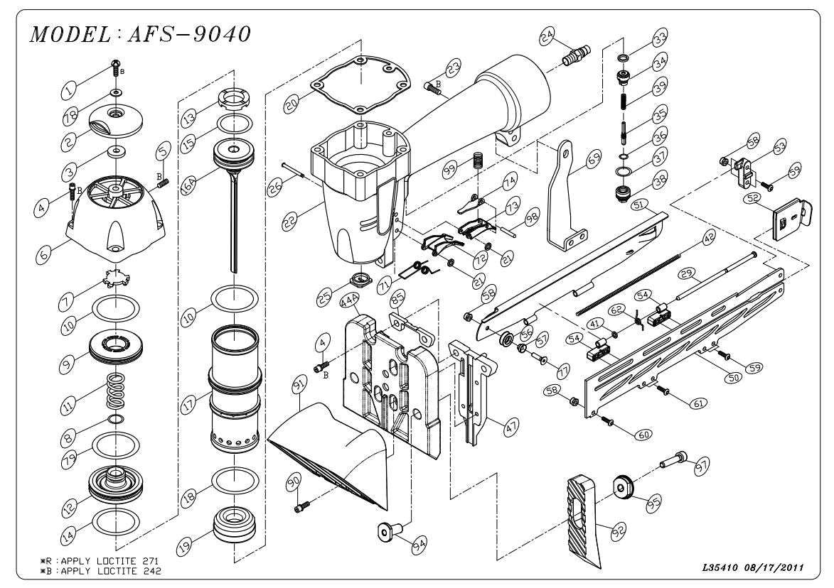 Shur-Fast - Butée pour agrafeuse Apach AFS-9040 ||20901902