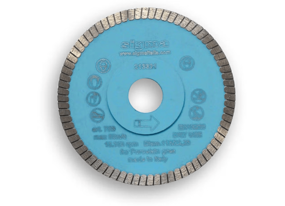Sigma - Disque diamanté - Turbo à sec 4-1/2" ||75B - Ceramed