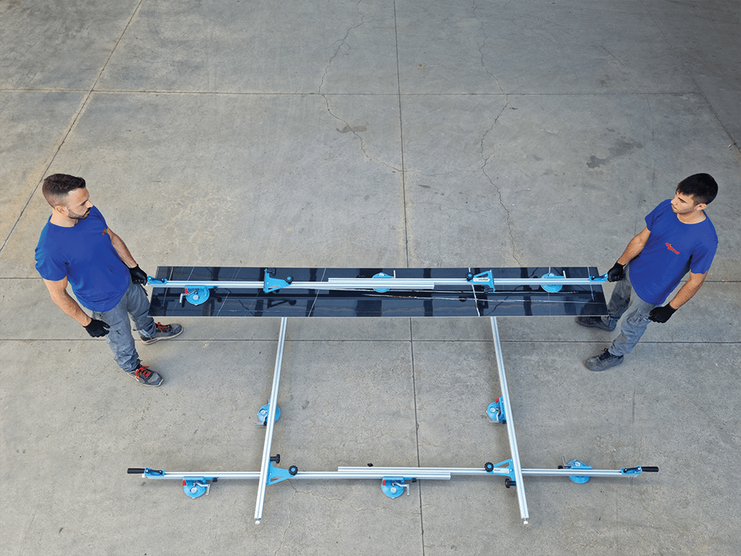 Sigma - Kera-Lift - Système de transport pour carreaux grands formats en aluminium - 340 cm (133-7/8") ||001A6 - Ceramed