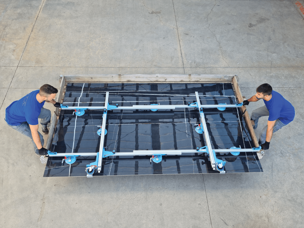 Sigma - Kera-Lift - Système de transport pour carreaux grands formats en aluminium - 340 cm (133-7/8") ||001A6 - Ceramed